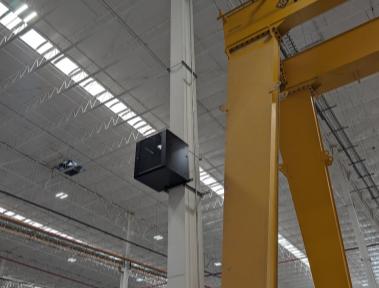 Industrial video surveillance installation